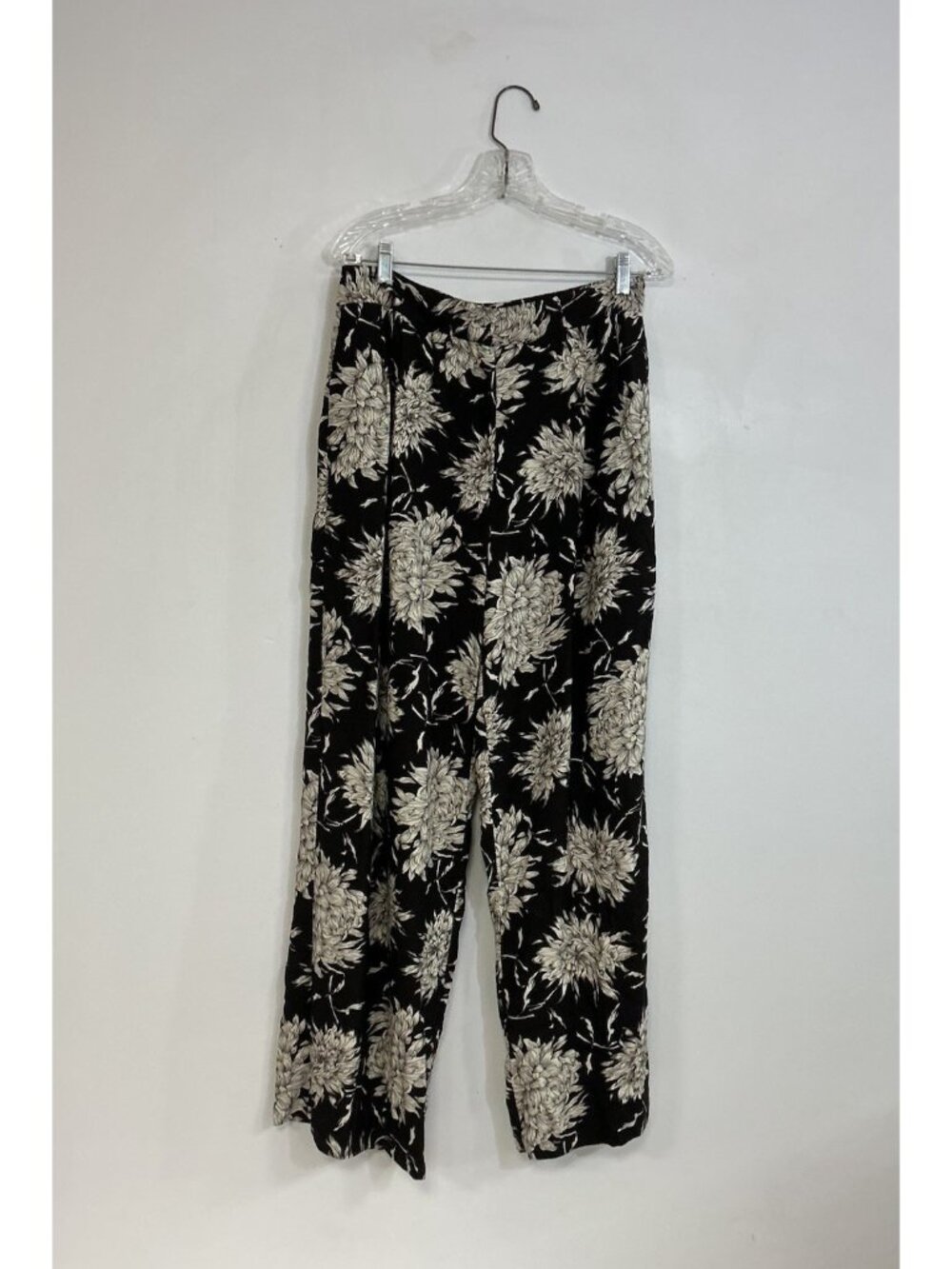 Massimo Dutti Brown Floral Pants Wide Leg Womens 10